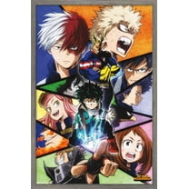 My Hero Academia - Faces Wall Poster, 22.375" x 34", Framed
