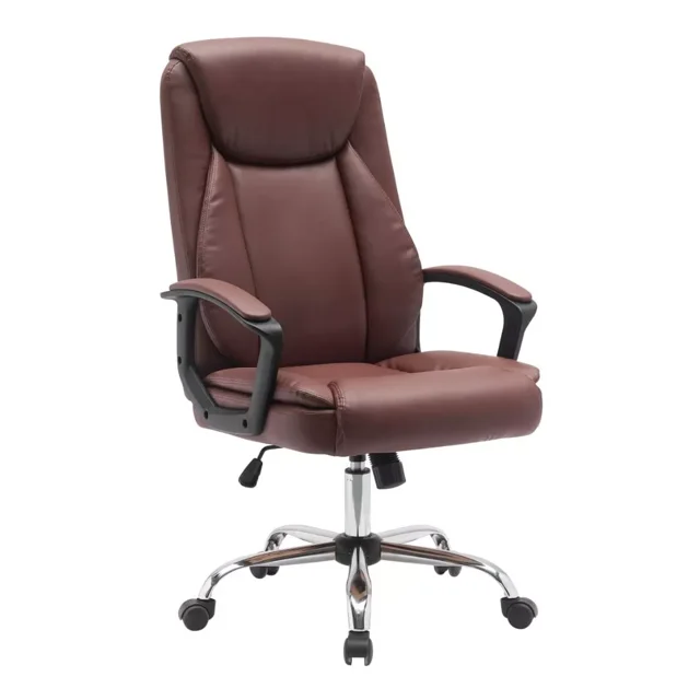 Silla Sillón Escritorio Oficina Ejecutiva Vinipiel EKE Life Home YX-1028 Marrón