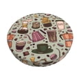 thumbnail image 1 of Disketp Coffee pots cup Funda Redonda para Taburete, Funda de Cojín para Silla de Bar Suave y Elástica-12 inch, 1 of 7