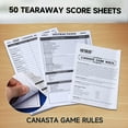 thumbnail image 5 of GSE Games & Sports Expert Canasta Playing Cards Game Set, Includes 2 Deck of Red Canasta Cards, a Revolving Playing Card Tray Holder and 50 Sheet Canasta Score Pad, 5 of 8