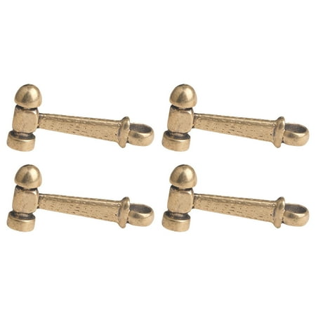 

4Pcs Hammer Charms Pendants Decorative Brass Hanging Hammer Pendant Ornament