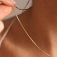thumbnail image 4 of Dainty Chain Necklace for Women - 18K Gold Plated Box Necklace - Simple & Cute Jewelry for Every Occasion, 4 of 7