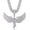 Angel-Silver-B, variant on Miami Mens Cuban Link Chain Silver Gold Plated Bling Cuban Necklace Diamond Chain for Men iced out chain Hip Hop Necklace
