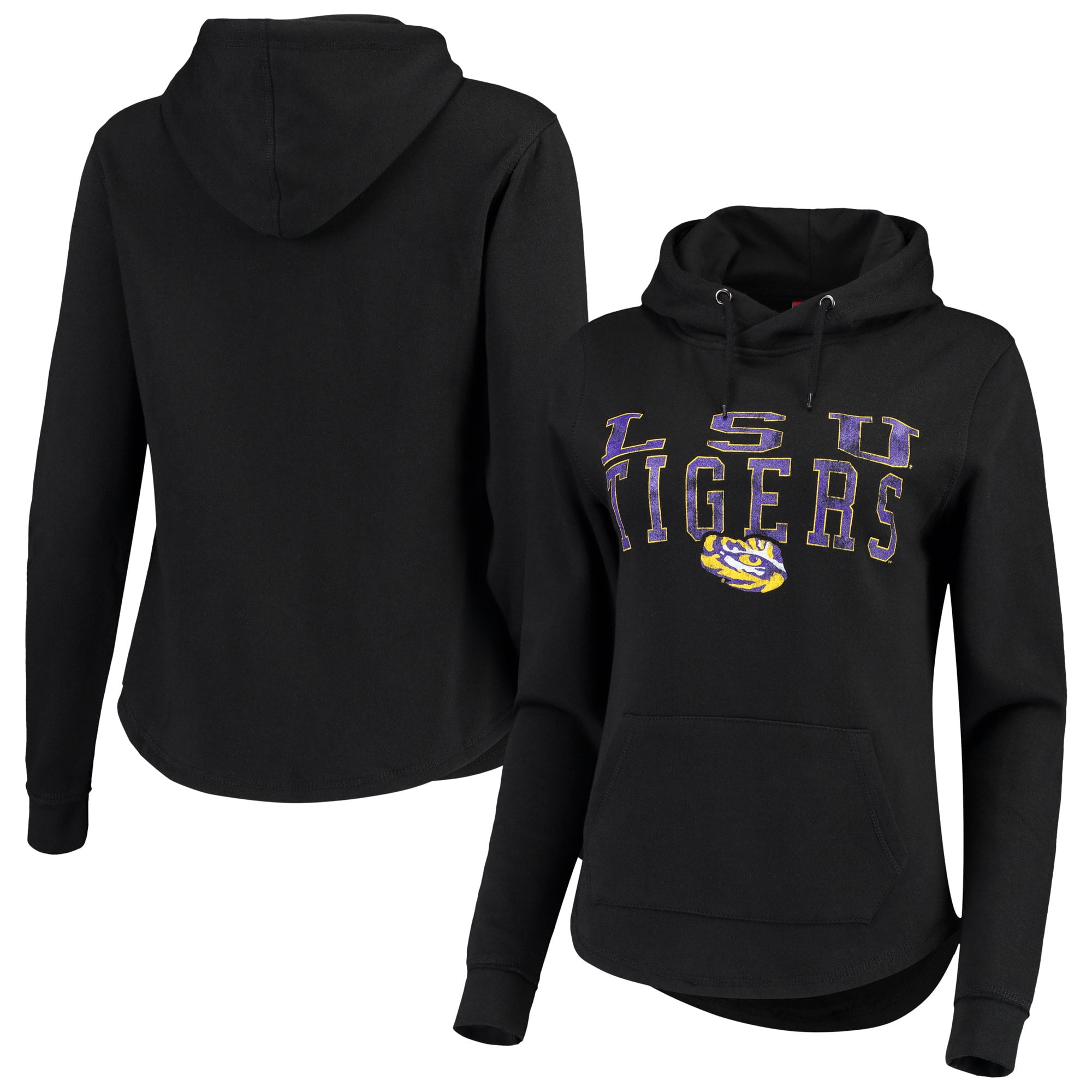 LSU Tigers Colosseum Women's Core Crossover Pullover Hoodie Black
