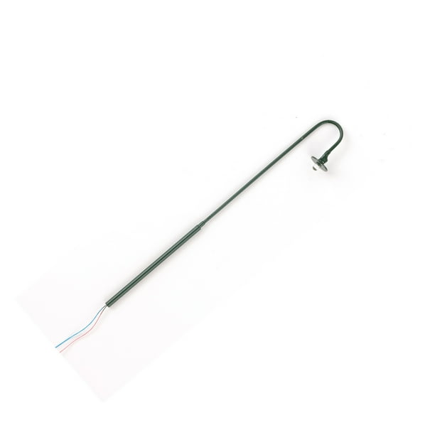 Yuarrent Farolas de cabeza curvada a escala 1:50, modelo de 3V/12V, diseño de fabricación, lámpara de poste LED, farola de luz de musgo para Artesanía Verde/Blanco cálido Yuarrent HA066536-04