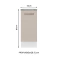 thumbnail image 2 of Mueble de Cocina 35 cm 1 Puerta Blanco/Crema Agata Madesa, 2 of 5