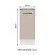 thumbnail image 2 of Mueble de Cocina 35 cm 1 Puerta Blanco/Crema Agata Madesa, 2 of 5