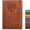 A-Brown, variant on A5 Hardcover Leather Executive Notebook for Men and Women, 256 Pages, Plain Ruled, Writing Journal for Travel, Business, Work, School, College, Diary Notepad 5.7"×8.3" with Lay Flat Design