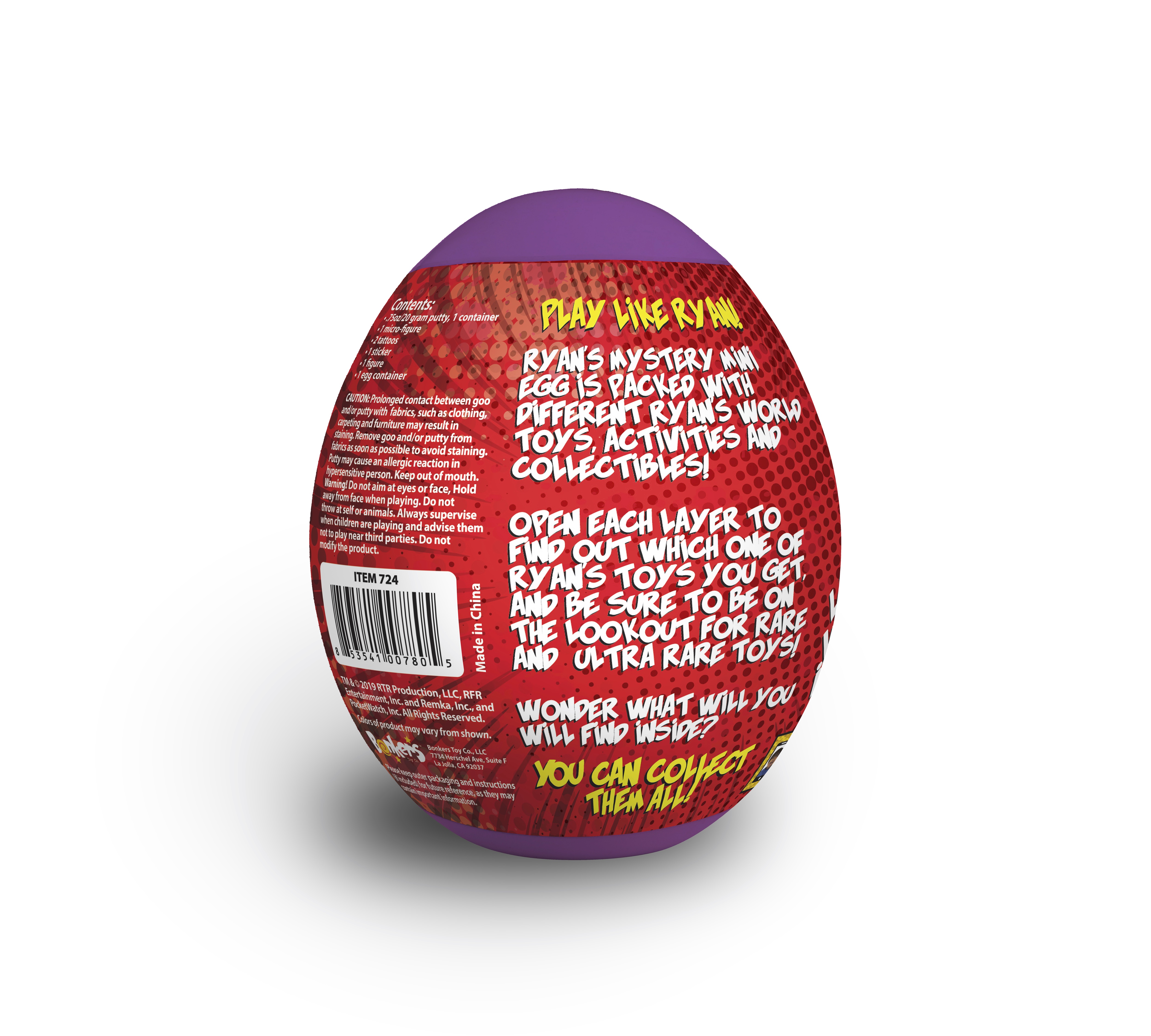ryan's world purple mystery egg