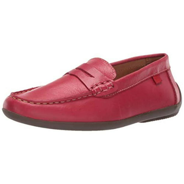 MARC JOSEPH NEW YORK Unisex-Child Leather Made in, Red, Size Little Kid 10.5