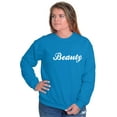 thumbnail image 3 of Beauty Motivational Positivity Women Crewneck Sweatshirt Brisco Brands L, 3 of 6