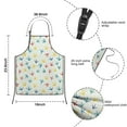 thumbnail image 3 of LightColorful BirdsFootprints Pattern Kids Aprons for Girls and Boys,Adjustable Neck Strap Toddler Aprons for Kids Cooking Baking, 3 of 6