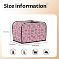 thumbnail image 5 of Yiaed pink Holiday Joy Print Two Slice Bread Machine Cover, Universal Size Kitchen Appliance Cover for Bread Machine,Bread Machine Cover, 5 of 7