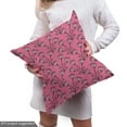 thumbnail image 5 of Ambesonne Floral Fabric by the Yard Upholstery, Abstract Flowers Pattern, 3 Yards, Pink and Dark Mauve, 5 of 5