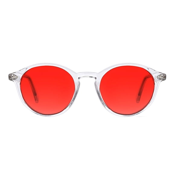 Gafas TIJN rojas para mejorar el sueño con bloqueo azul y verde