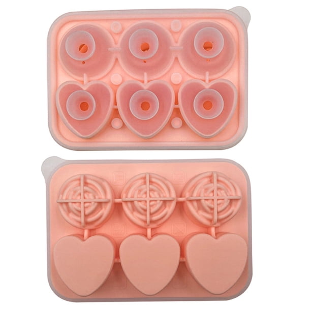 Molde de silicona 3D para cubitos de hielo, 9 cavidades, reutilizable para bebidas, chocolate y dulces