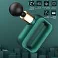 thumbnail image 2 of Masajeador de percusión de mano recargable músculo vibración masaje fitness relajación cuerpo máquina equipo físico verde kenally CE001199-04B, 2 of 7
