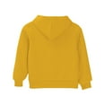 thumbnail image 5 of GiLiling Kids Cotton Hoodie, Toddler Fall Pullover Hooded Long Sleeve Plain Sweatshirt with Pocket for Boys and Girls (Yellow, 13-14 Years), 5 of 9