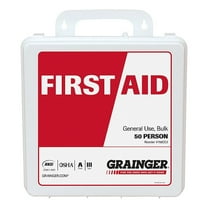 First Aid Kit and Housing, Plastic 184 Components, 50 People Served