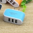 thumbnail image 3 of Universal Candy Color 3 USB Multi-Port Wall USB power Charger US Plug Wall Adapter Cube Block AC 110-220V 5V, 3 of 3