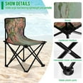 thumbnail image 4 of 600D Oxford Camping Chair Portable Foldable Chair Supports 220 lbs for Picnic, Fishing, Backpacking Enchanted Flowers Painting, 4 of 8