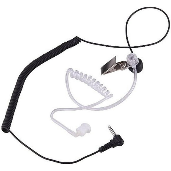 Walkie Talkie Transparent Acoustic Tube, Mushroom Shaped Earbud, Low Profile Design For Professional Communication
