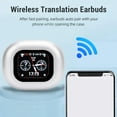 thumbnail image 3 of Language Translator Earbuds, Three Way Real Time Translation in 133 Languages, APP Provide Online Offline  Voice Translation, for Travel Business and Learning, 3 of 7