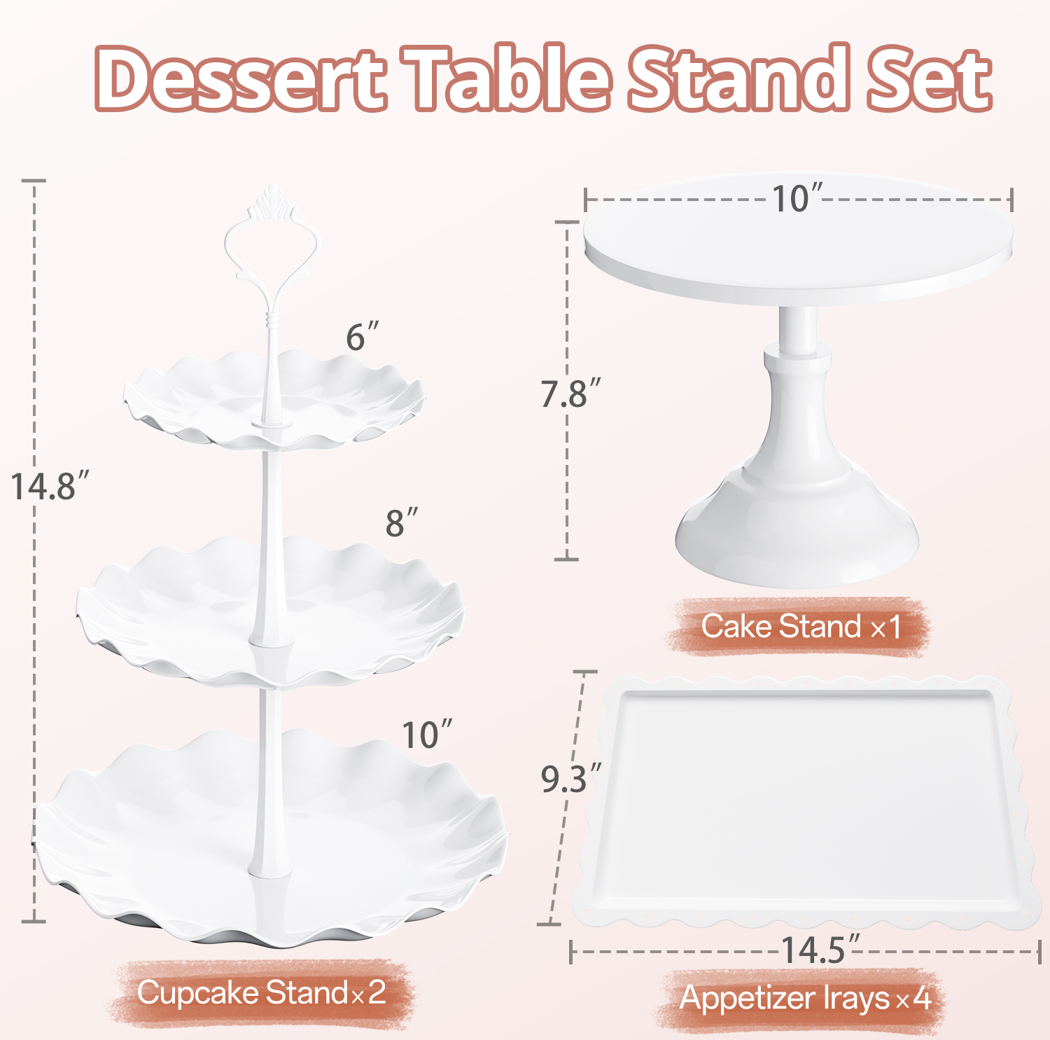 TINANA 7-Piece Dessert Stand Set photo 2