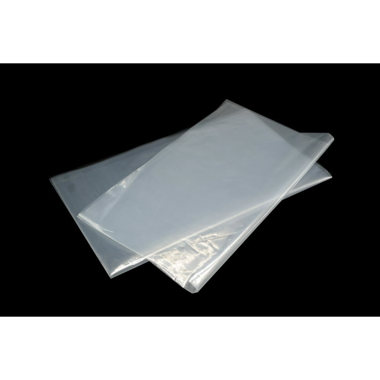 Clear flat poly deals bags