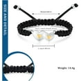 thumbnail image 2 of Double Heart Cremation Bracelet for Ashes for Women Stainless Steel Pendant Urn Memorial Jewelry Loved Ones Human Pet Funeral Keepsake Gift, 2 of 7