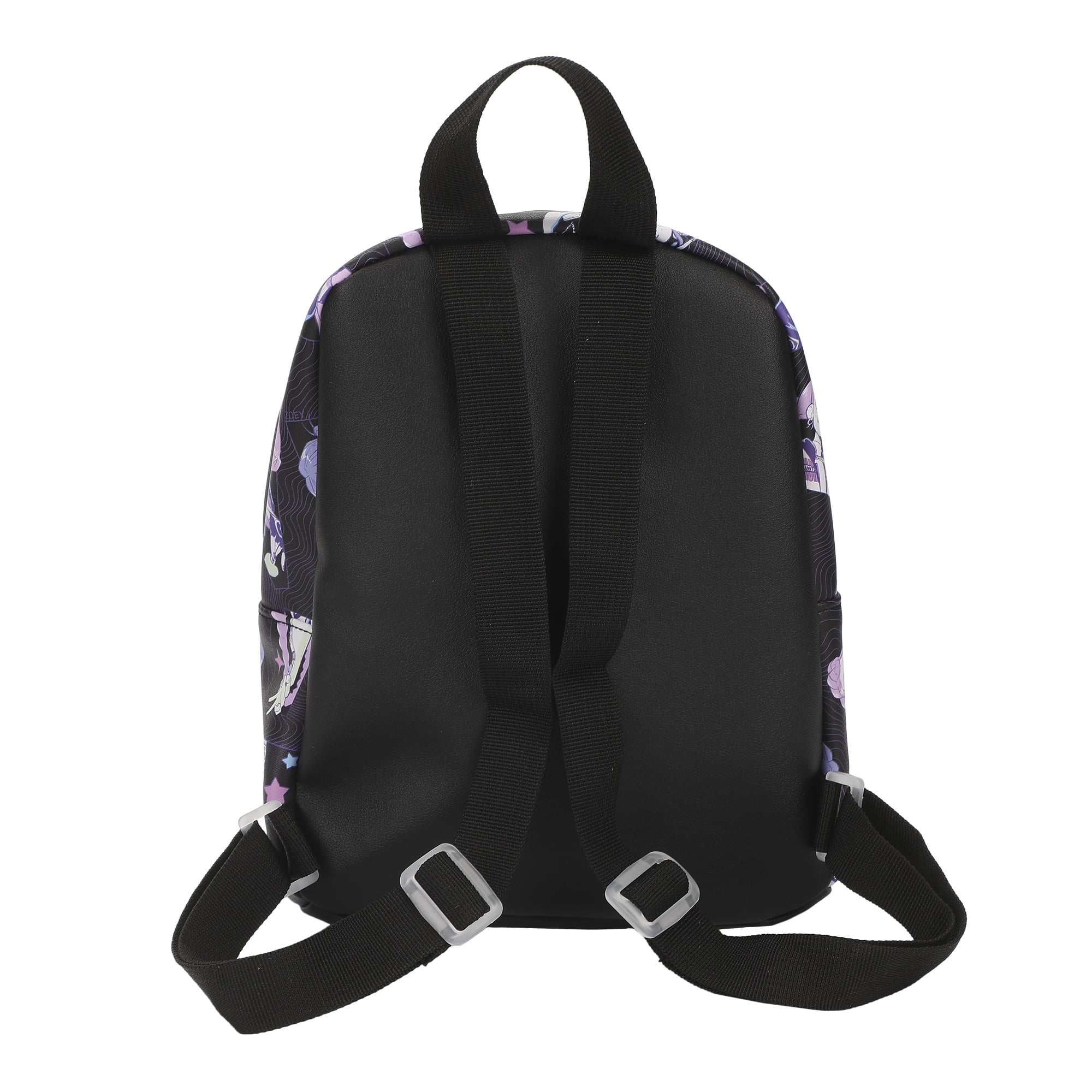 KPop Demon Hunters Huntrix AOP Adult Black 11.5" Mini Backpack