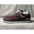 thumbnail image 2 of New Balance 574 Burgundy And Grey Men’s Sneakers Size 8, 2 of 5