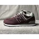 thumbnail image 2 of New Balance 574 Burgundy And Grey Men’s Sneakers Size 8, 2 of 6
