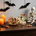 thumbnail image 5 of Steadline Glass Storage Jar,Pumpkin Shaped Crystal Container With Decorative Finish,Multi Purpose Vessel,Hold Candy And Small Trinkets On Dining Tables And Shelves, 5 of 7