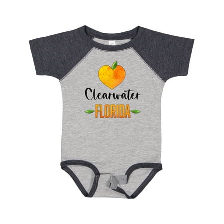 

Inktastic Clearwater Florida Orange in Heart Boys or Girls Baby Bodysuit