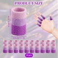 thumbnail image 3 of 20PCS Crochet Finger Guard, 3.9-Inch Finger Covers Compression Crochet Finger Sleeves for Knitting Finger Protector,20 * Crochet Finger Sleeves,Purple, 3 of 7