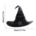 thumbnail image 4 of WEGFTDUOP Halloween Witch Hat Party Decoration Props Witch Hat Halloween Witch Hat Non-woven Hat Event Party Supplies Props Decoration, 4 of 5