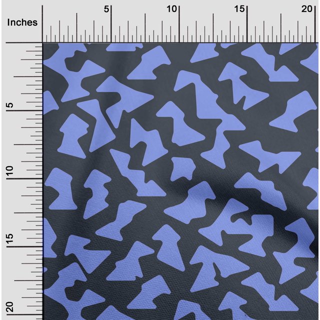 oneOone Cotton Poplin Dark Navy Blue Fabric Abstracts Sewing Craft Projects Fabric Prints By Yard 42 Inch Wide