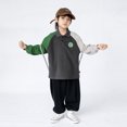 thumbnail image 6 of Kids Toddler Boys Long Sleeve T-Shirt Sweatshirt Cotton Shirt Casual Shirt Collar Sweatsuit Baby Spring Autumn Pullover for1-10Y, 6 of 7
