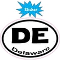 thumbnail image 2 of 3in x 2in Oval DE Delaware Sticker Vinyl Car Window State Bumper Stickers, 2 of 8