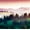 Carpathian Mountainscape, variant on Elephant Stock Panoramic Sunset Safari Wall Art - Panoramic Canvas Wall Art - Living Room Wall Decor - Nature Canvas - Black And Orange Decor - 30" x 10"