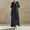 c01Blue, variant on Women's Sleeveless V Neck Linen And Chiffon Maxi Long Dress Summer Fashion Color Block Casual Beach Sun Dresses Red S