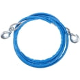 thumbnail image 1 of 1pc 4m Cable de transporte de automóviles Ropio de automóvil resistente 7 toneladas Cordillero especial de cabrestante con ganchos espesos de remolque de automóvil （Azul）, 1 of 7