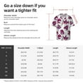 thumbnail image 5 of KLL Tulips Flowers Print Men's Shirt Short Sleeve Button Down Summer Cuba Beach Shirts- 4X-Large, 5 of 5