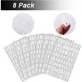 thumbnail image 3 of 8 Sheets Self Adhesive Vinyl Letters Numbers Kit Mailbox Numbers Sticker for Mailbox Signs Window Door Cars Trucks Home Business Address Number (1 Inch White), 3 of 5