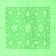 thumbnail image 1 of Ahgly Company Indoor Square Oriental Emerald Green Traditional Area Rugs, 4' Square, 1 of 4