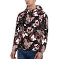 thumbnail image 3 of Sikiie Butterflies1 Men's Hoodie, Essentials Hoodie, Sweatshirt, Pullover Hooded Sweatshirt for Men-3X-Large, 3 of 7