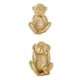 thumbnail image 1 of 2x Estatuilla de Resina Estatuas de Animales Esculturas Artesanías Decoración Interior Macarena Figuras de monos, 1 of 3