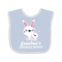 Inktastic Grandmas Snuggle Bunny Easter Boys Baby Bib