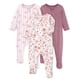 thumbnail image 1 of Pijamas para Bebé Yoofoss 3 Paquetes de Algodón Orgánico con Pies, 1 of 6
